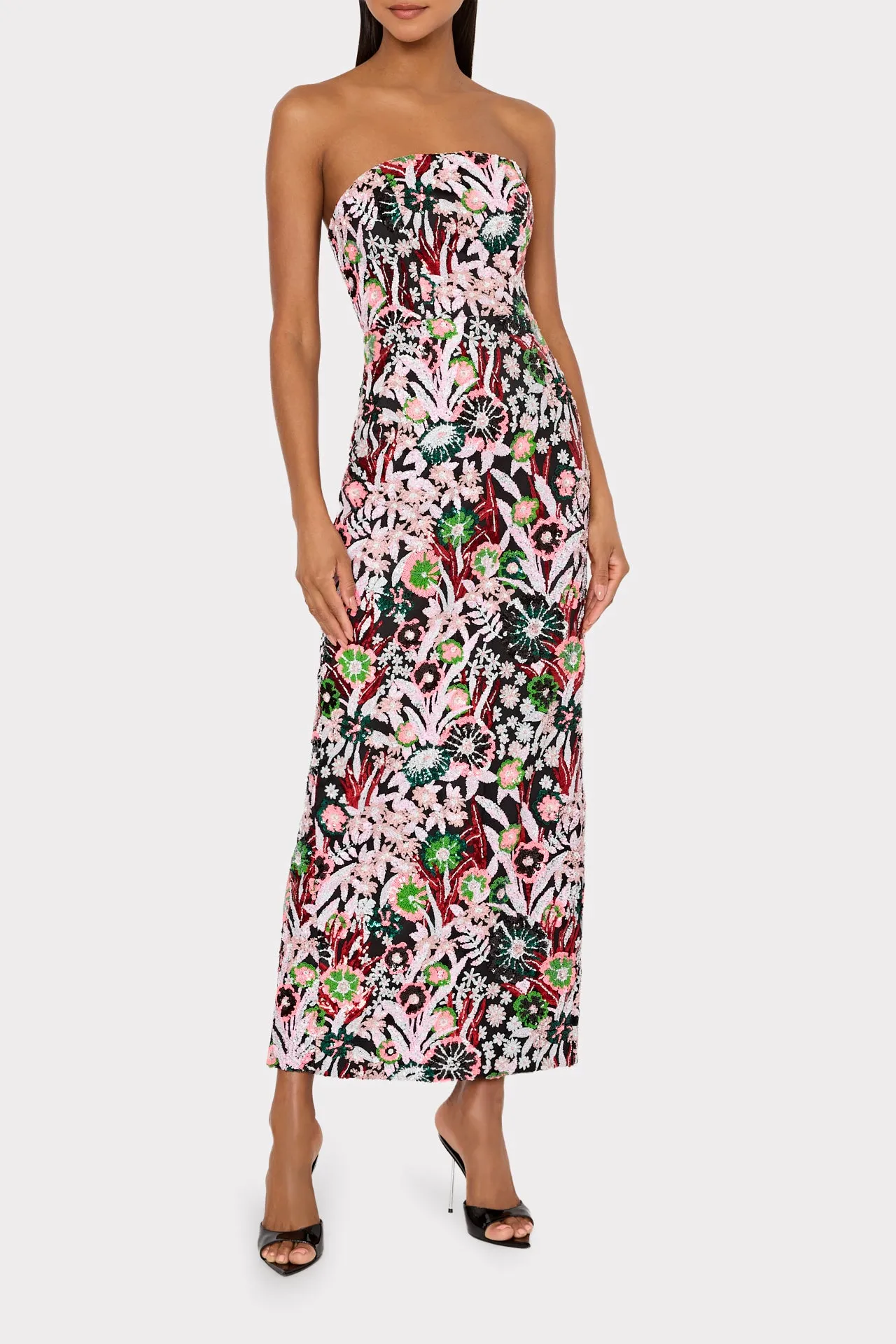 Orion Pink Wildflower Dress sold by Milly product image thumbnail 2