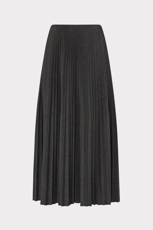 Pleated Midi Skirt sold by Milly