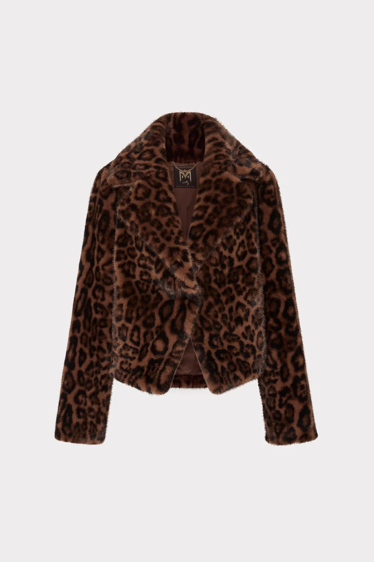 Arya Leopard Faux Fur Jacket sold by Milly