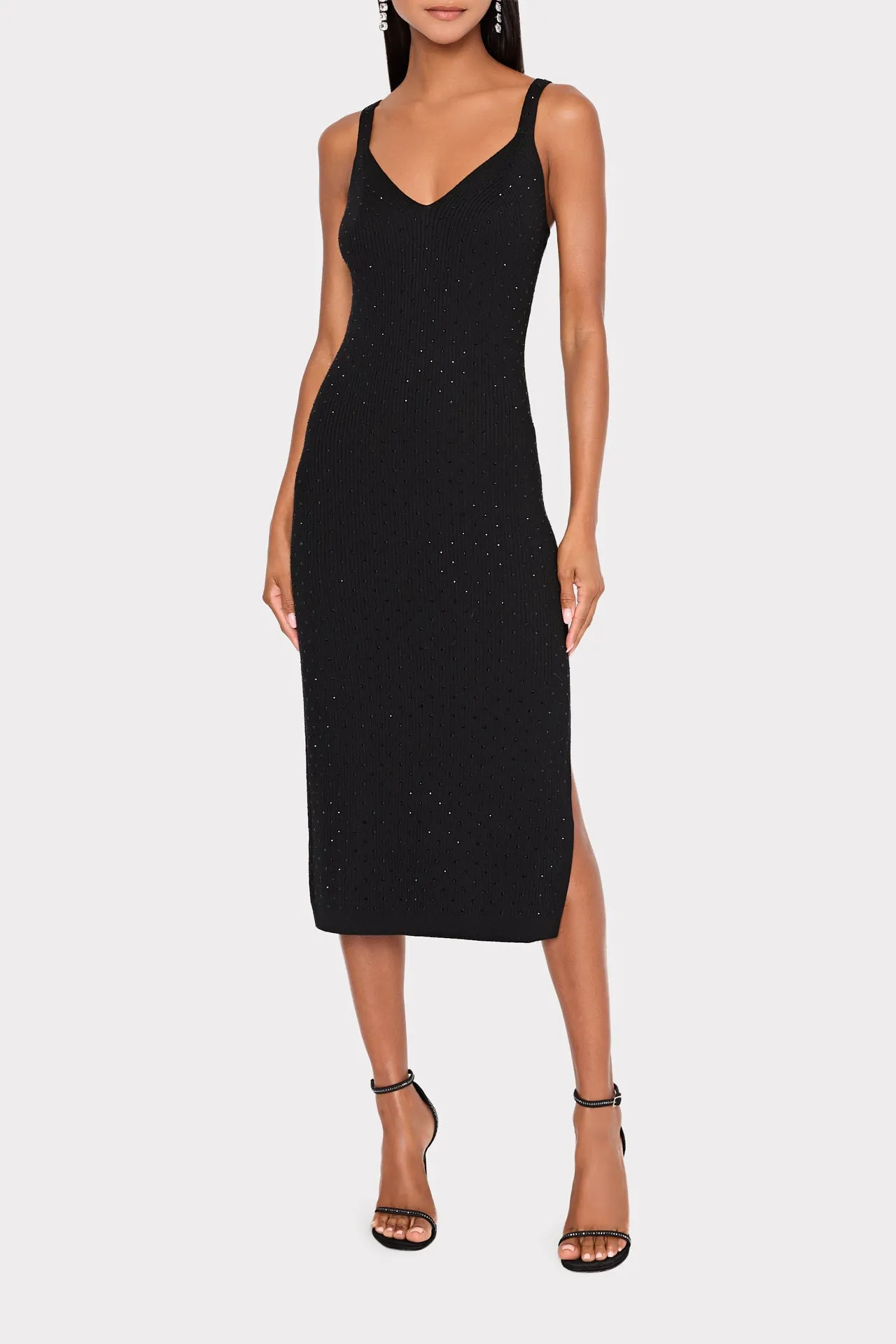 Rhinestone Knit Cami Midi Dress sold by Milly product image thumbnail 2