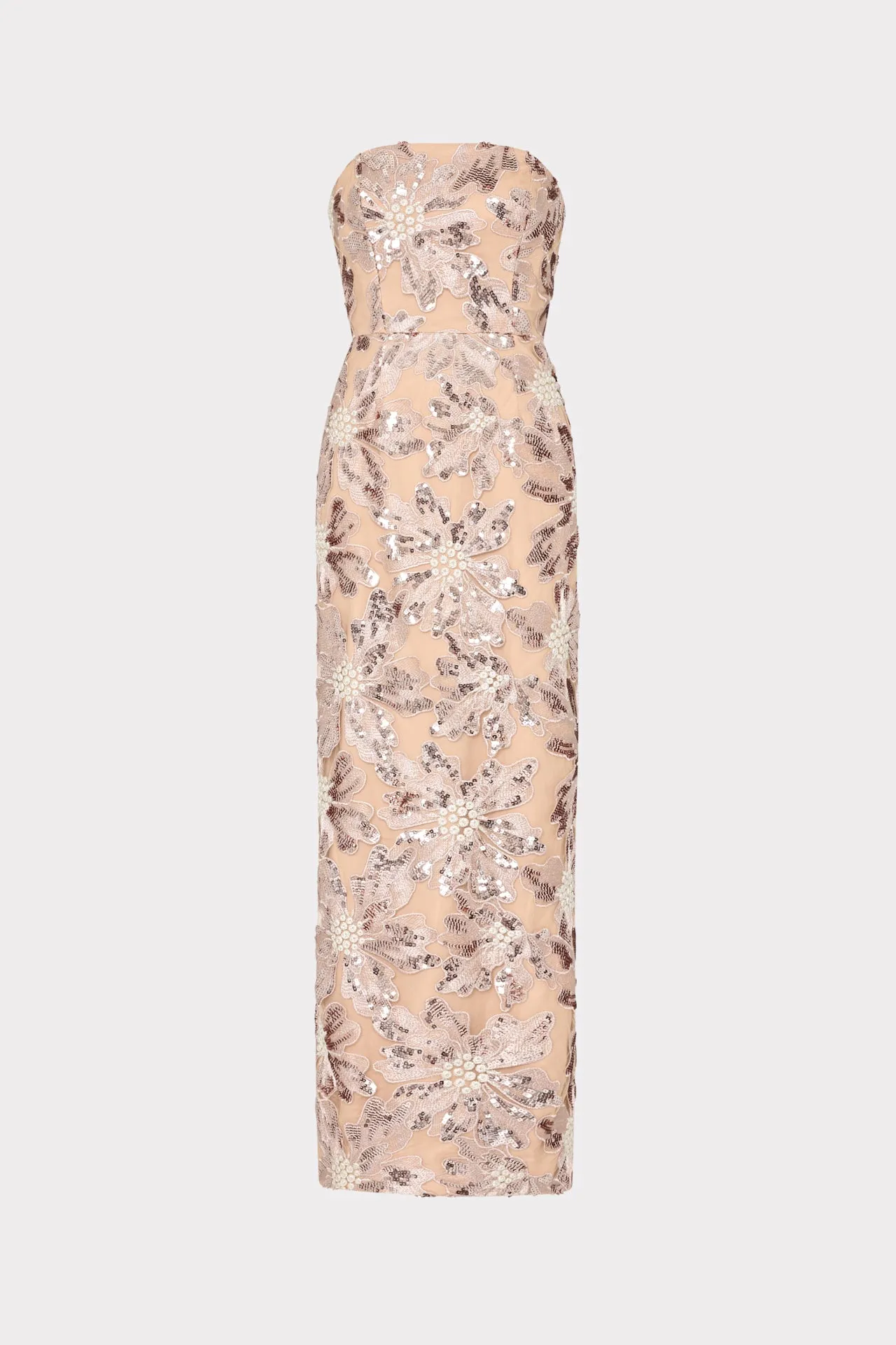 Meredith Sequin Maxi Dress sold by Milly