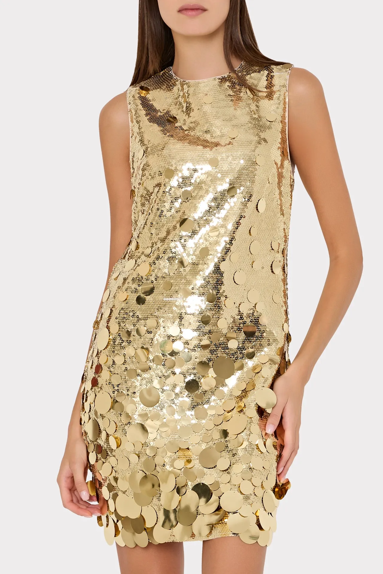 Ivette Cascading Paillette Mini Dress sold by Milly product image thumbnail 3