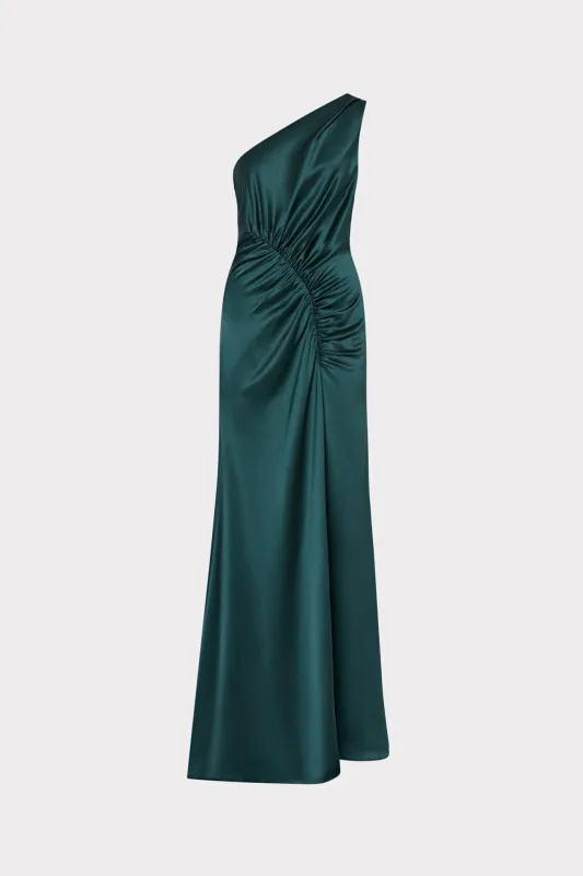 Whitney Hammered Satin Dress sold by Milly