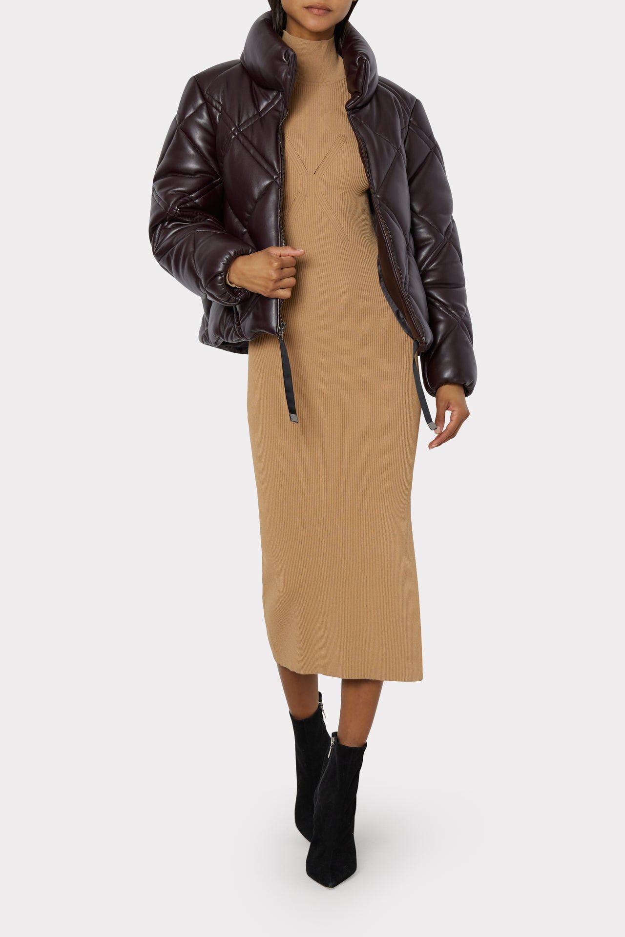 Vegan Leather Puffer Jacket sold by Milly product image thumbnail 2