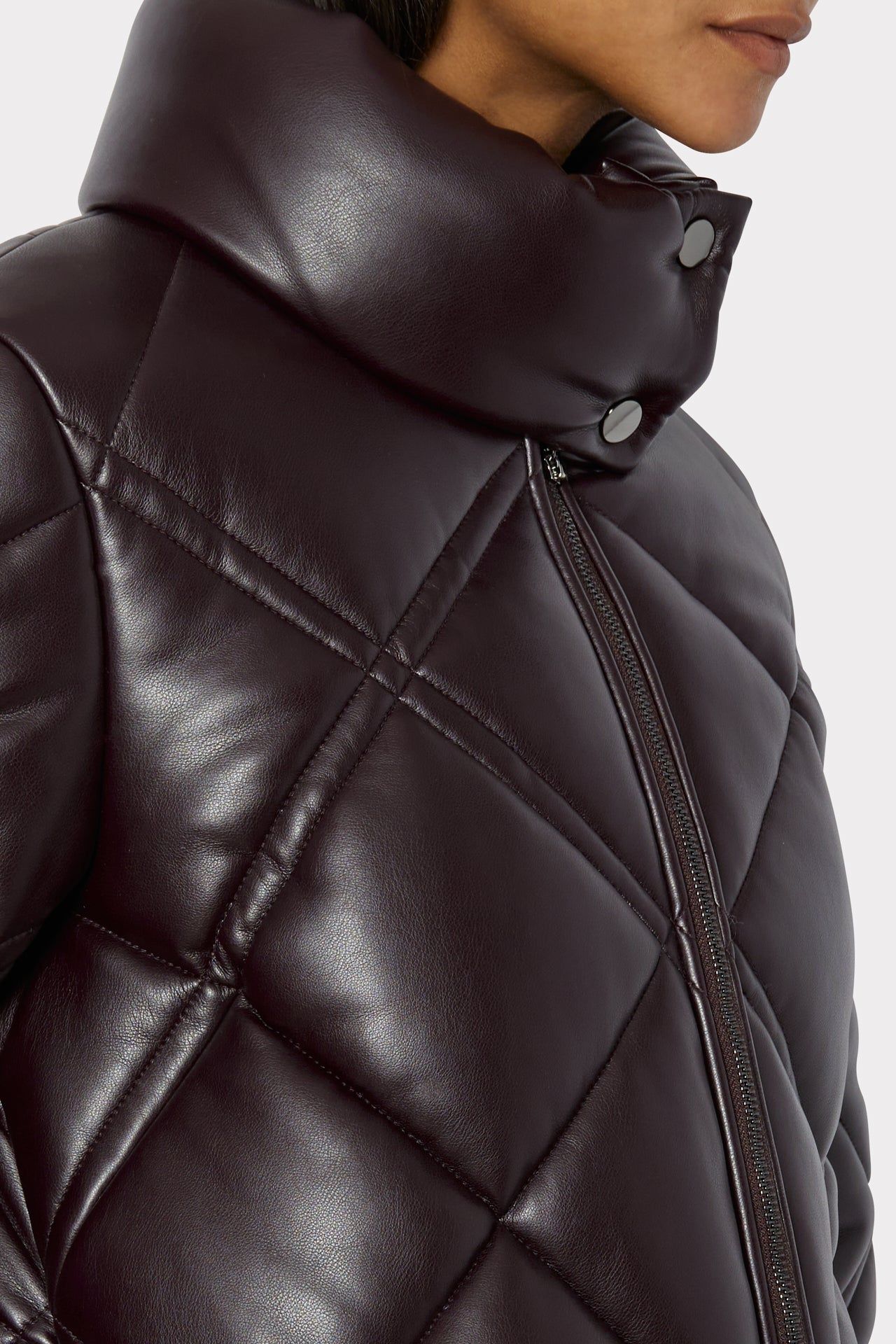 Vegan Leather Puffer Jacket sold by Milly product image thumbnail 3