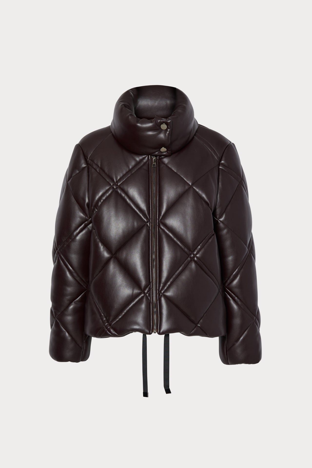 Vegan Leather Puffer Jacket sold by Milly