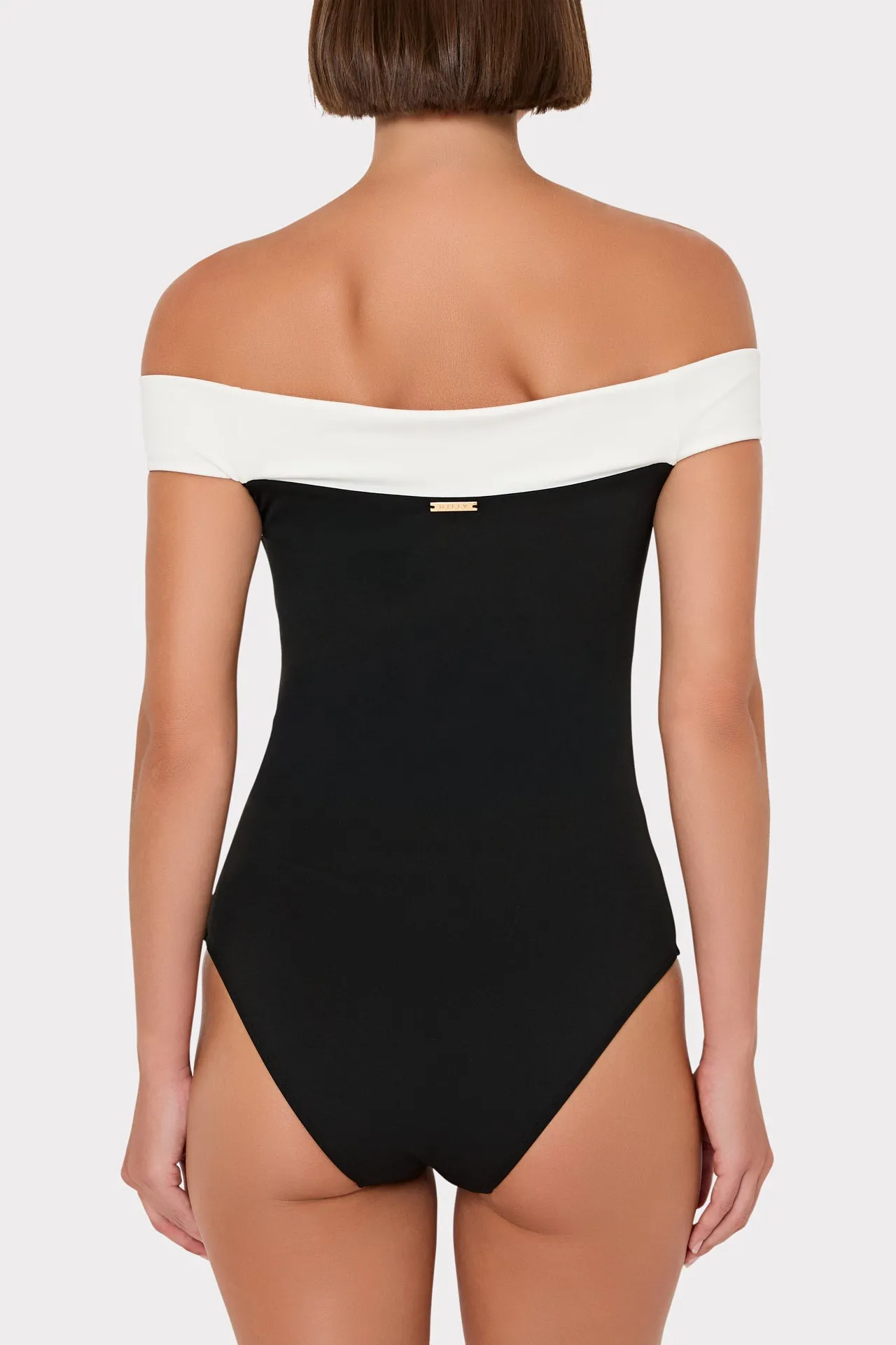 Solid Off The Shoulder One Piece sold by Milly product image thumbnail 3