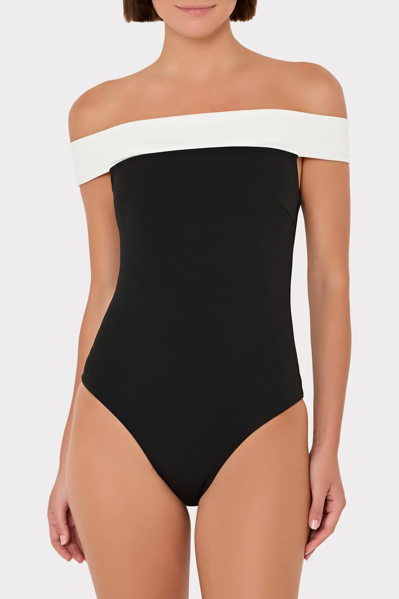 Solid Off The Shoulder One Piece sold by Milly product image thumbnail 2