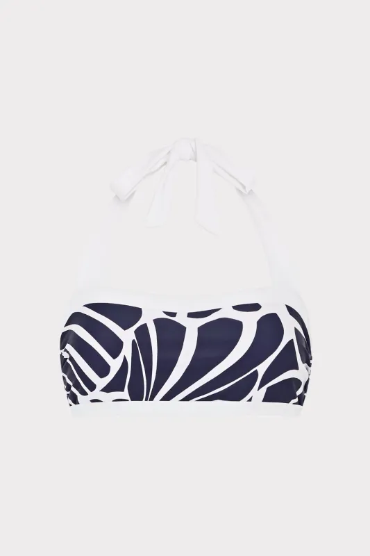 Abstract Kai Print Bandeau Halter Top sold by Milly