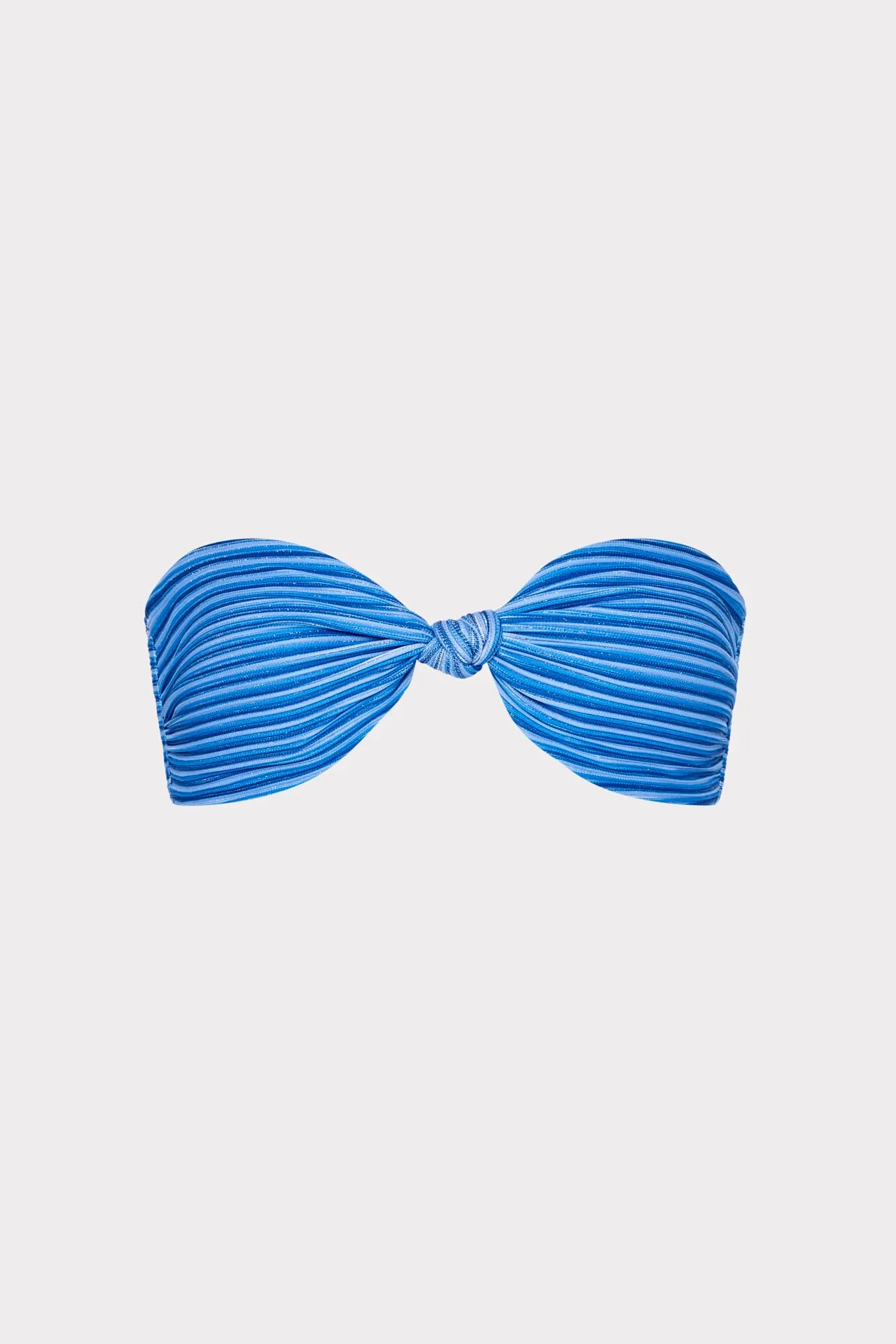 Stripe Knot Bandeau Bikini Top sold by Milly