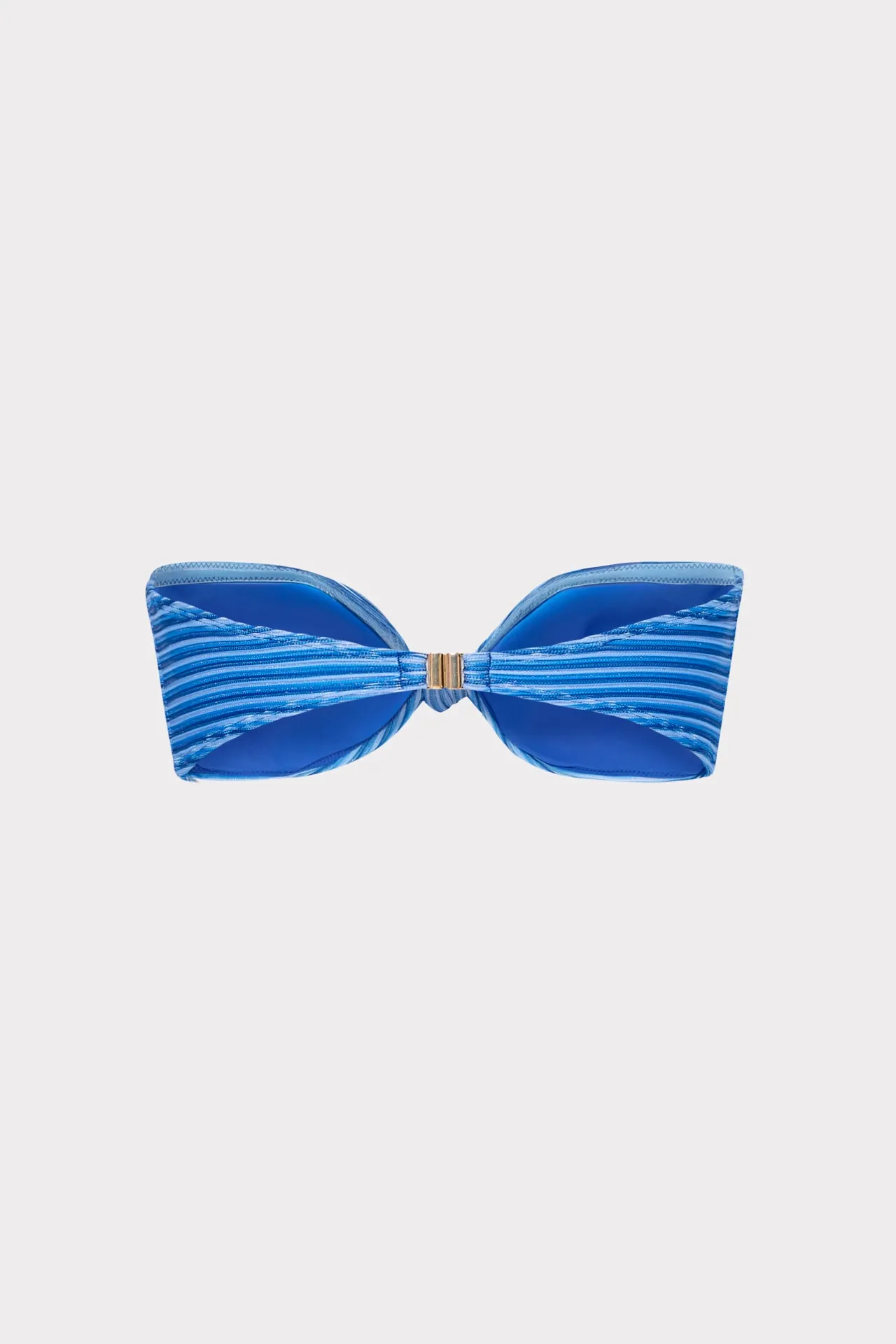 Stripe Knot Bandeau Bikini Top sold by Milly product image thumbnail 4