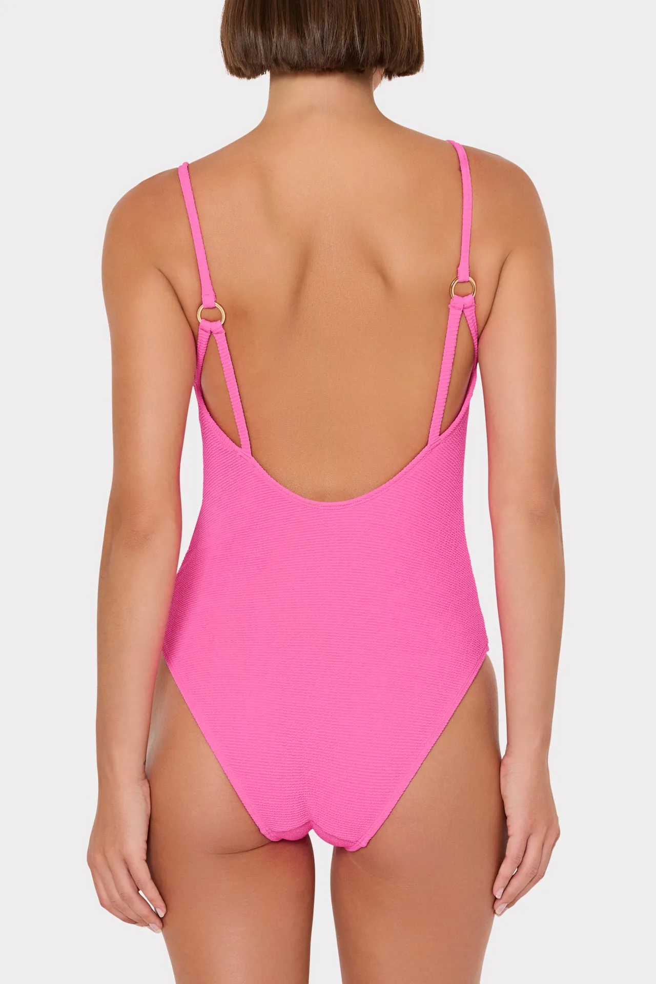 Grace Solid Textured One Piece sold by Milly product image thumbnail 3