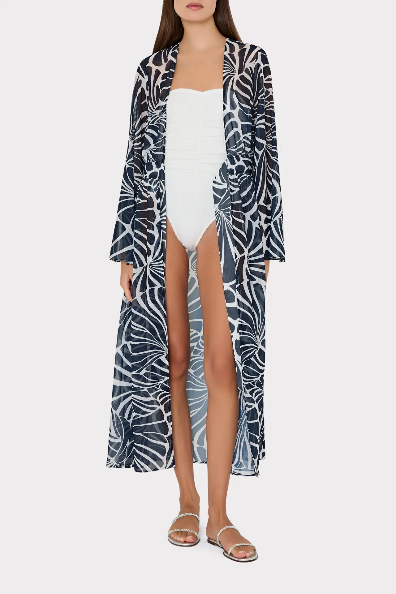Vince Abstract Kai Print Chiffon Cover-Up sold by Milly product image thumbnail 2