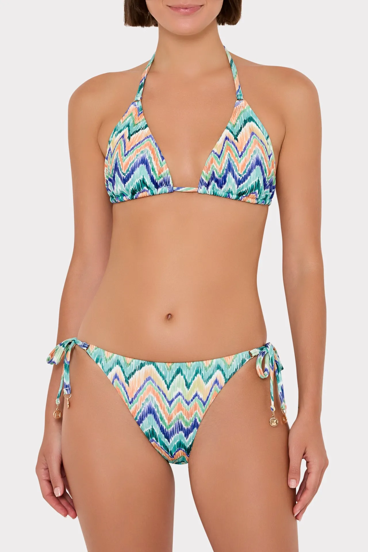 Tropical Chevron String Bikini Bottom sold by Milly product image thumbnail 2