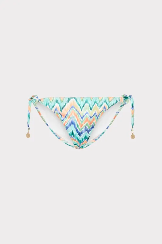 Tropical Chevron String Bikini Bottom sold by Milly
