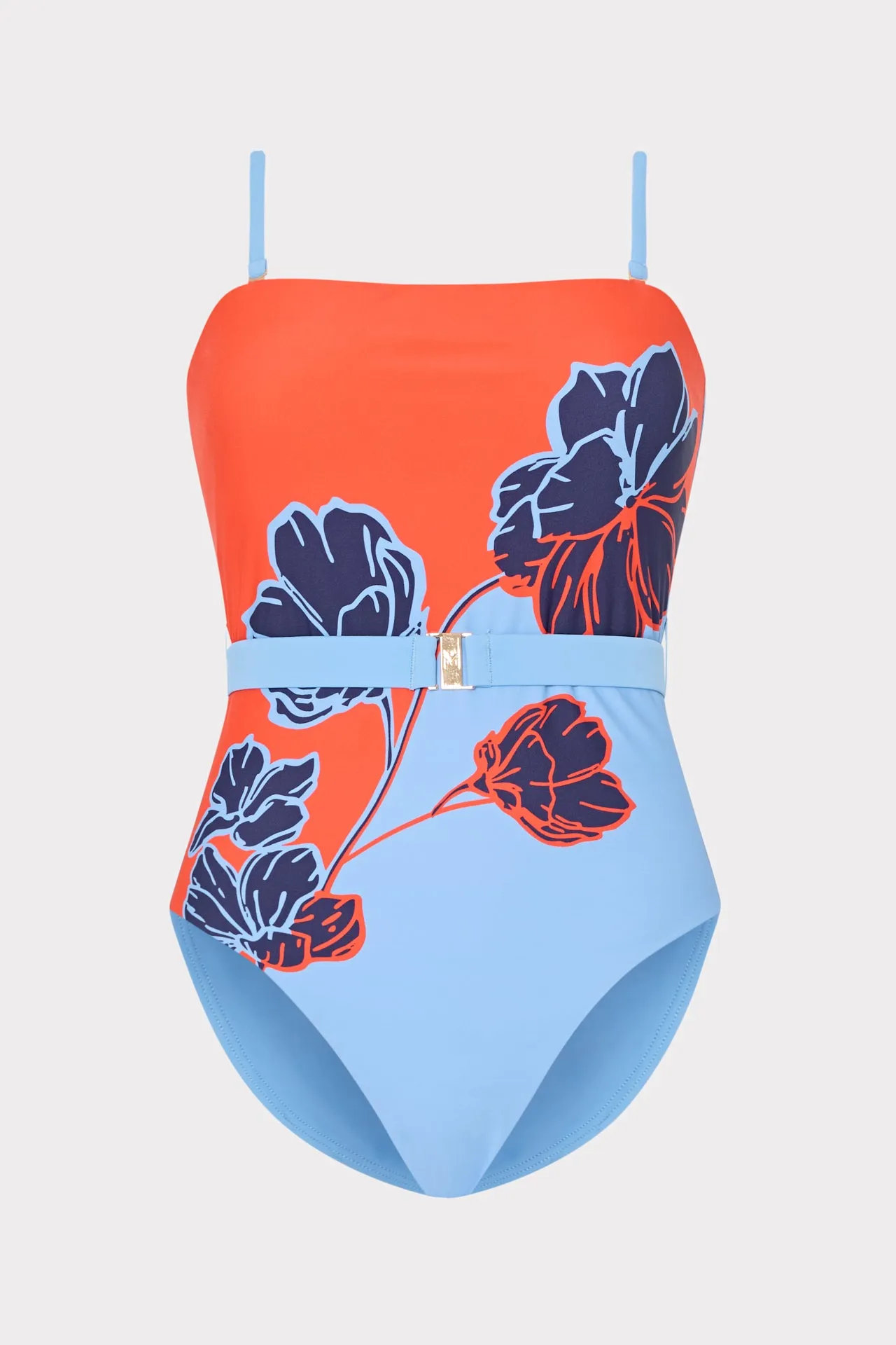 Skewed Petal Strapless One Piece sold by Milly product image thumbnail 2