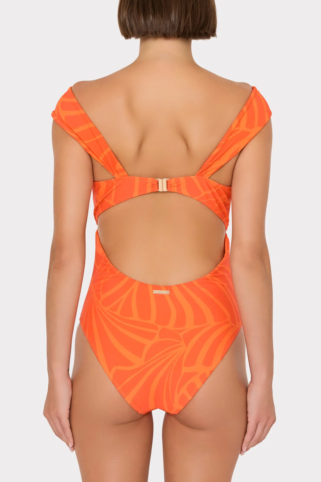 Betsy Abstract Kai Print Bandeau One Piece sold by Milly product image thumbnail 5