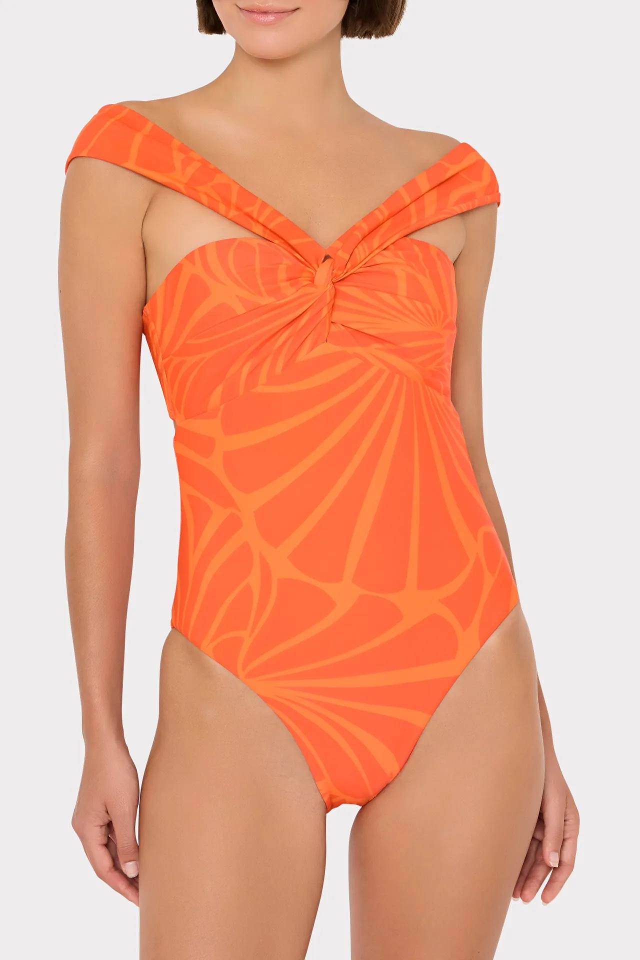 Betsy Abstract Kai Print Bandeau One Piece sold by Milly product image thumbnail 2