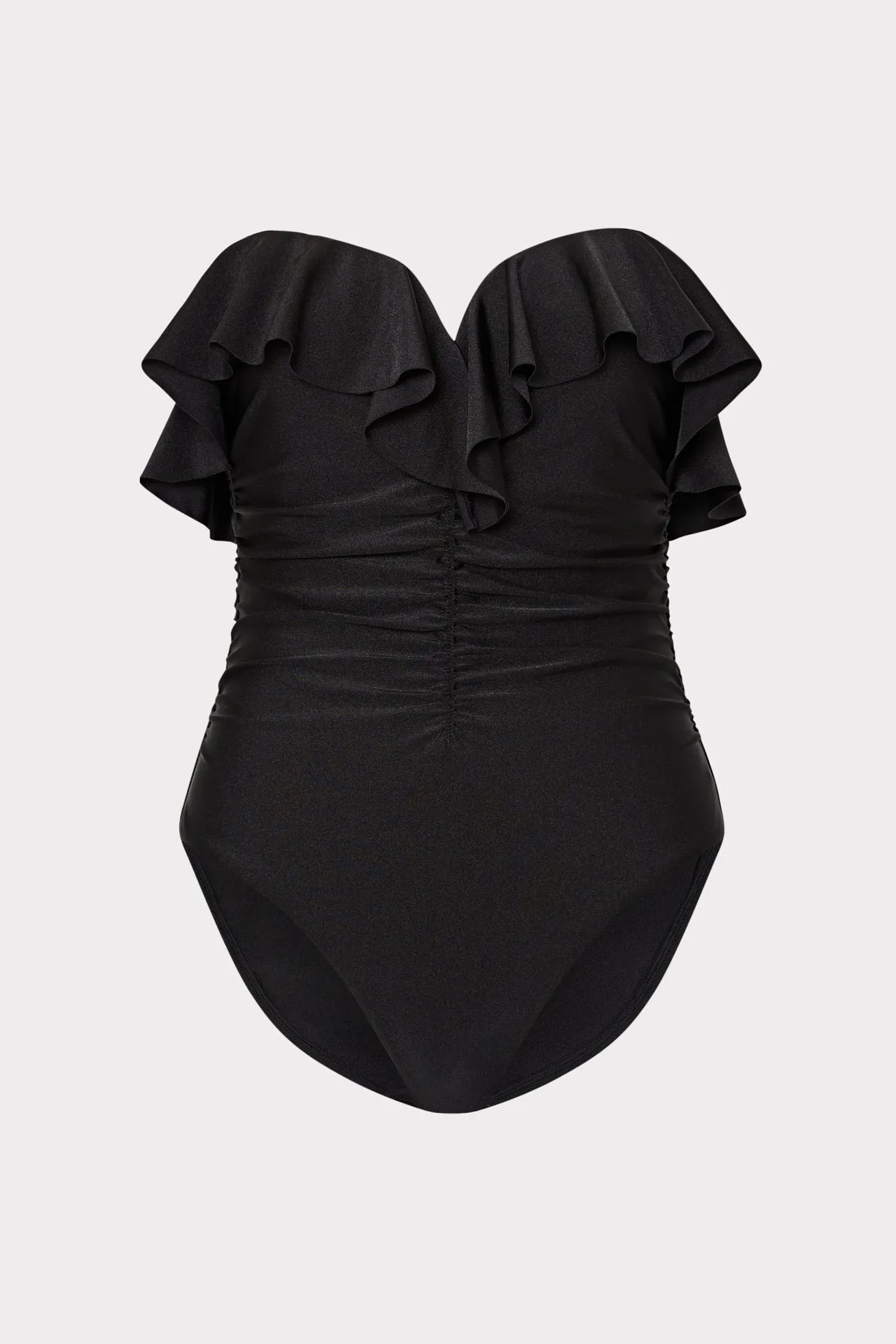 Glossy Strapless Ruffle One Piece sold by Milly product image thumbnail 2