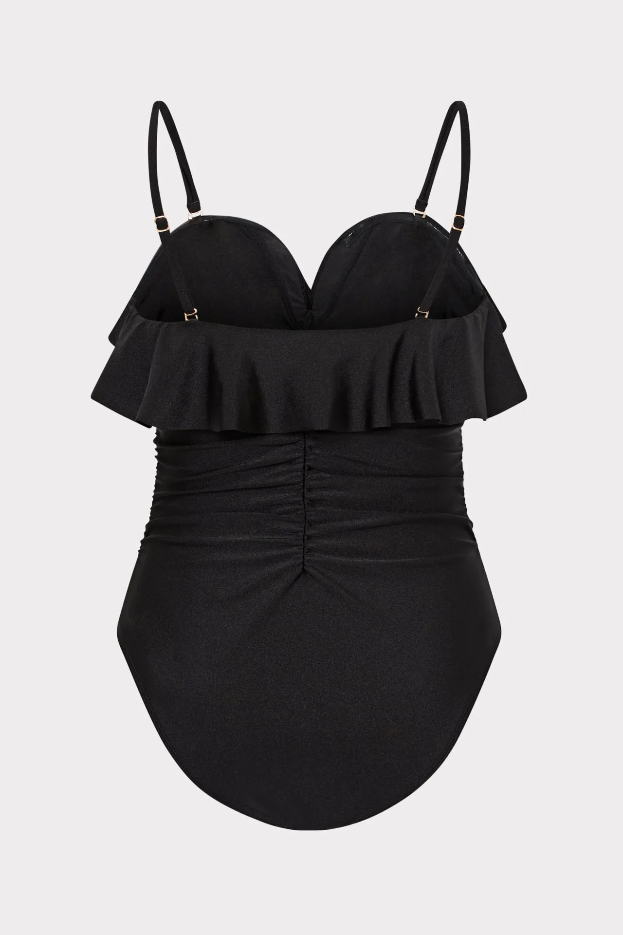 Glossy Strapless Ruffle One Piece sold by Milly product image thumbnail 5