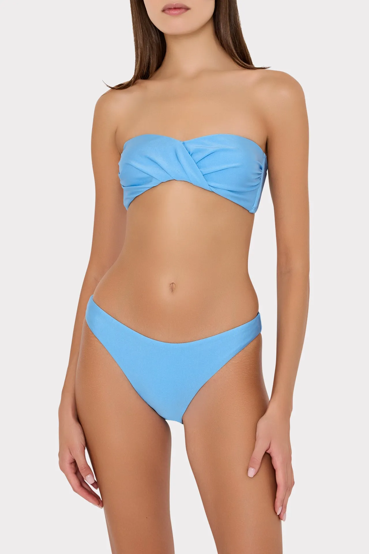 Soleil Gloss Twist Bandeau Top sold by Milly product image thumbnail 2
