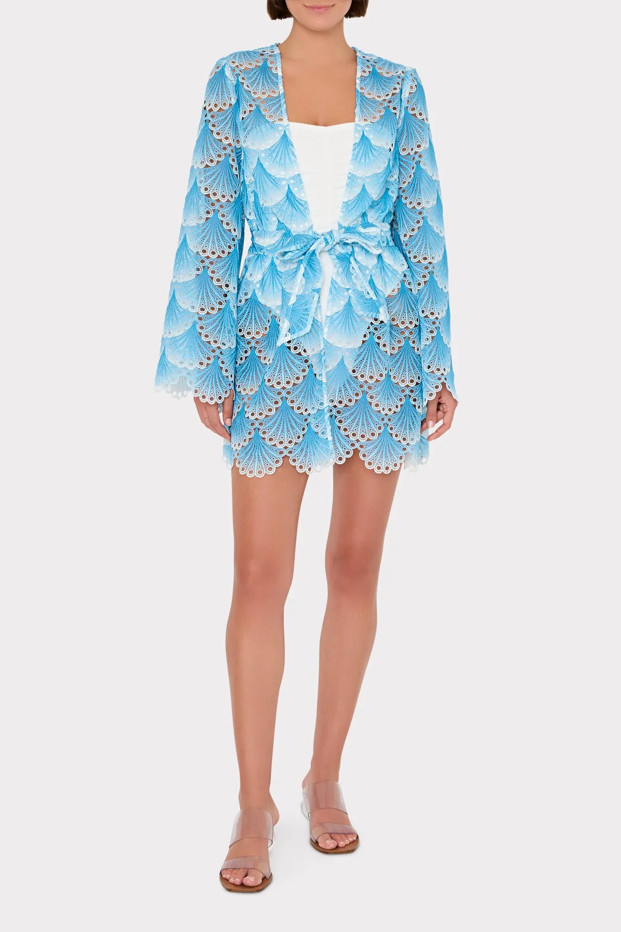 Jessie Bubble Wave Lace Cover-Up sold by Milly product image thumbnail 2