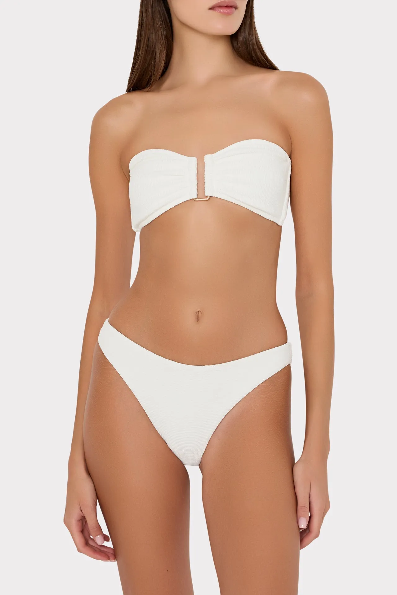 Solid Texture V-Wire Bandeau Top sold by Milly product image thumbnail 3