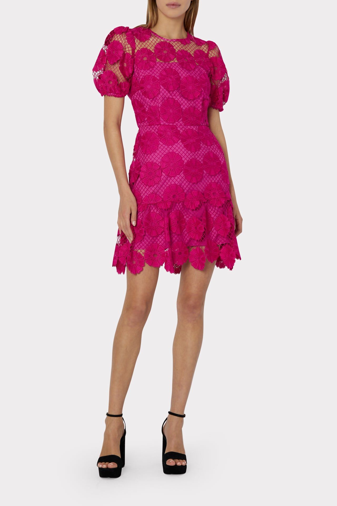 Yasmin Floral Lace Dress sold by Milly product image thumbnail 2