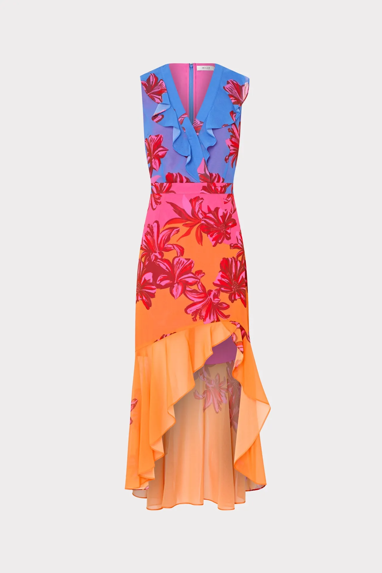 Nanci Printed Midi Dress sold by Milly