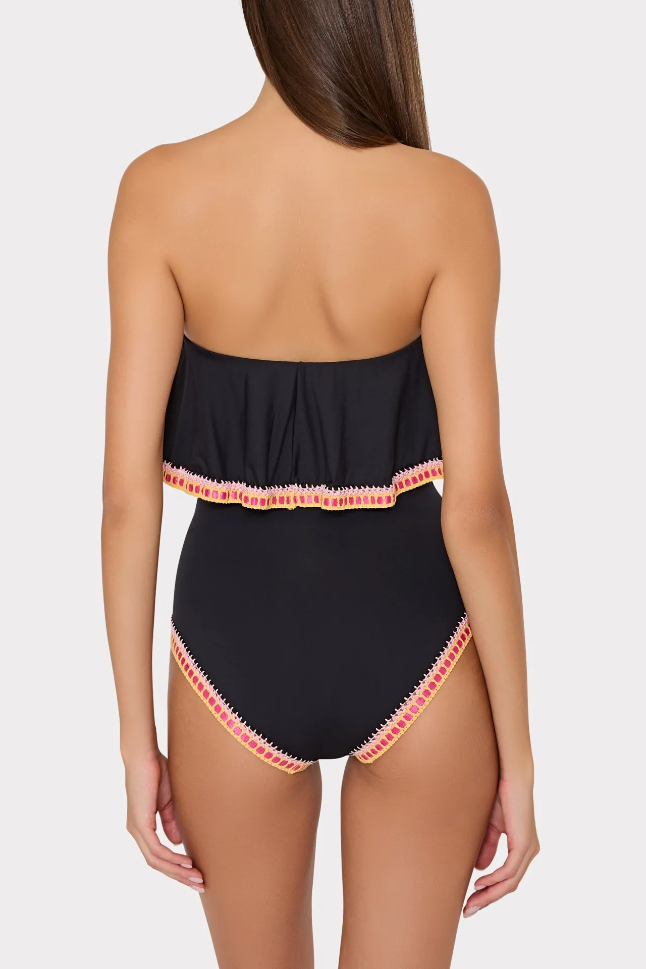 Strapless Crochet Ruffle One Piece sold by Milly product image thumbnail 3