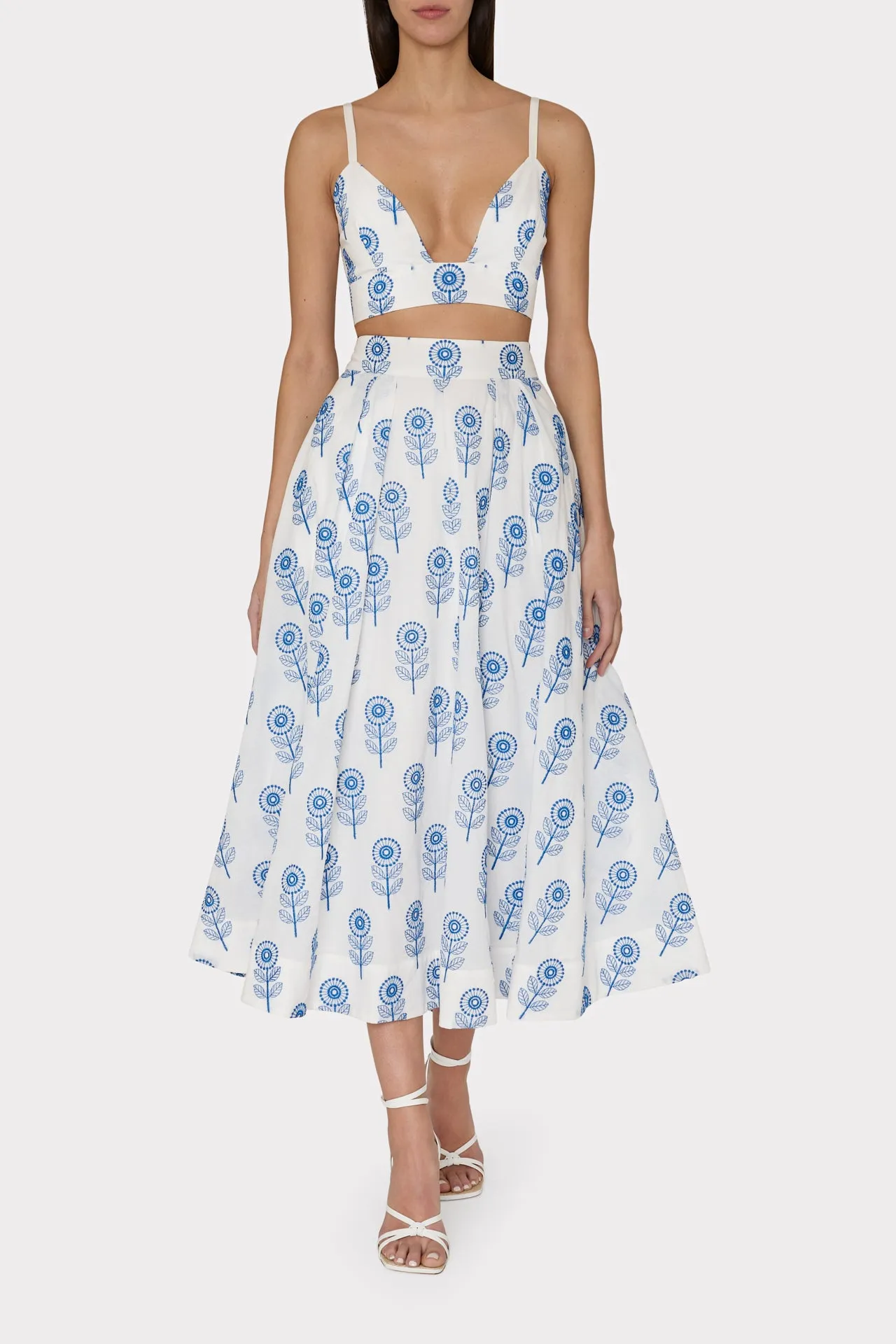 Poppy Embroidery Skirt sold by Milly product image thumbnail 2