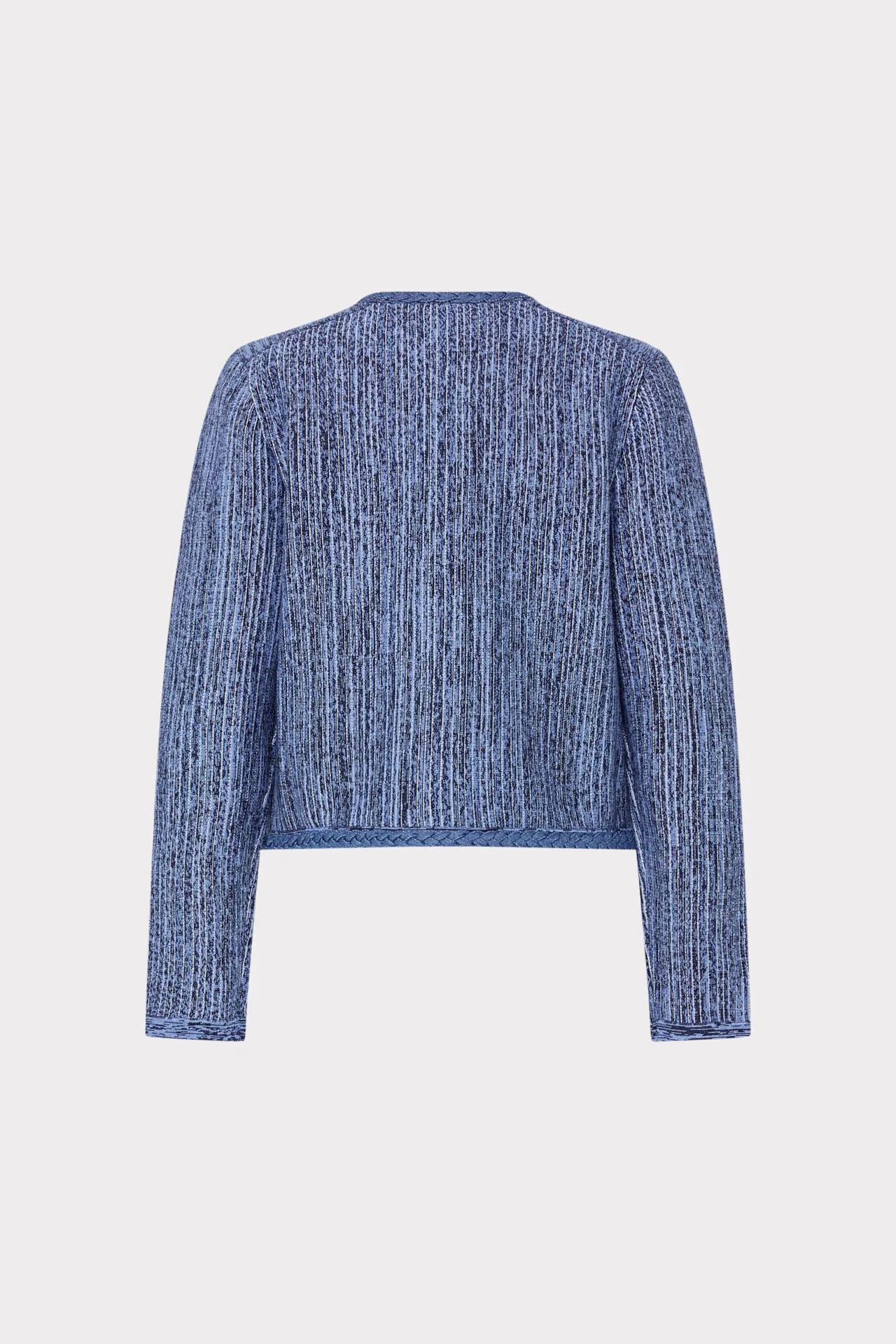 Shayne Pinstripe Knit Cardigan Jacket sold by Milly product image thumbnail 5