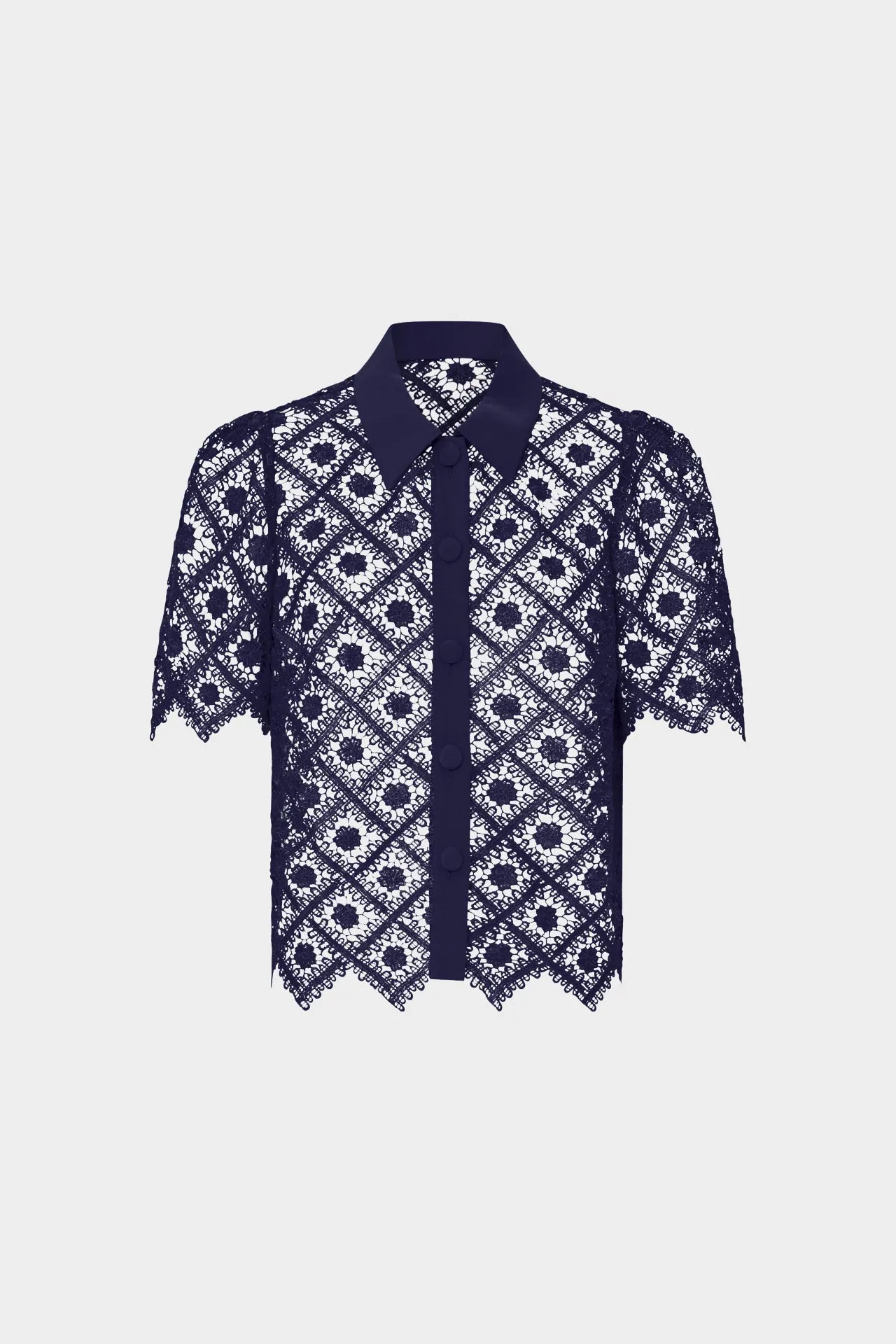 Addison Tile Lace Top sold by Milly