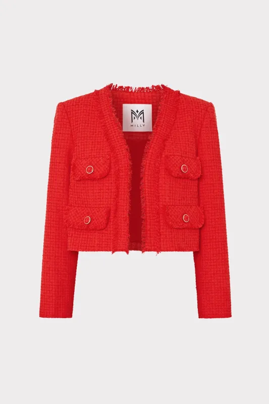 Serena Boucle Jacket sold by Milly