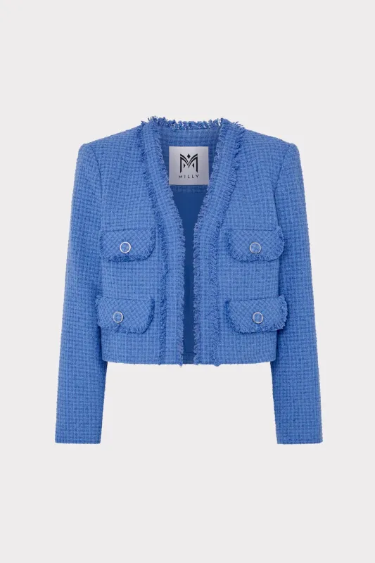 Serena Boucle Jacket sold by Milly