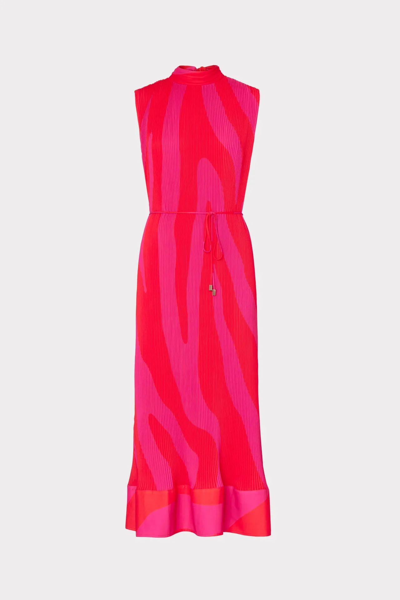 Melina Zebra Pleated Dress sold by Milly