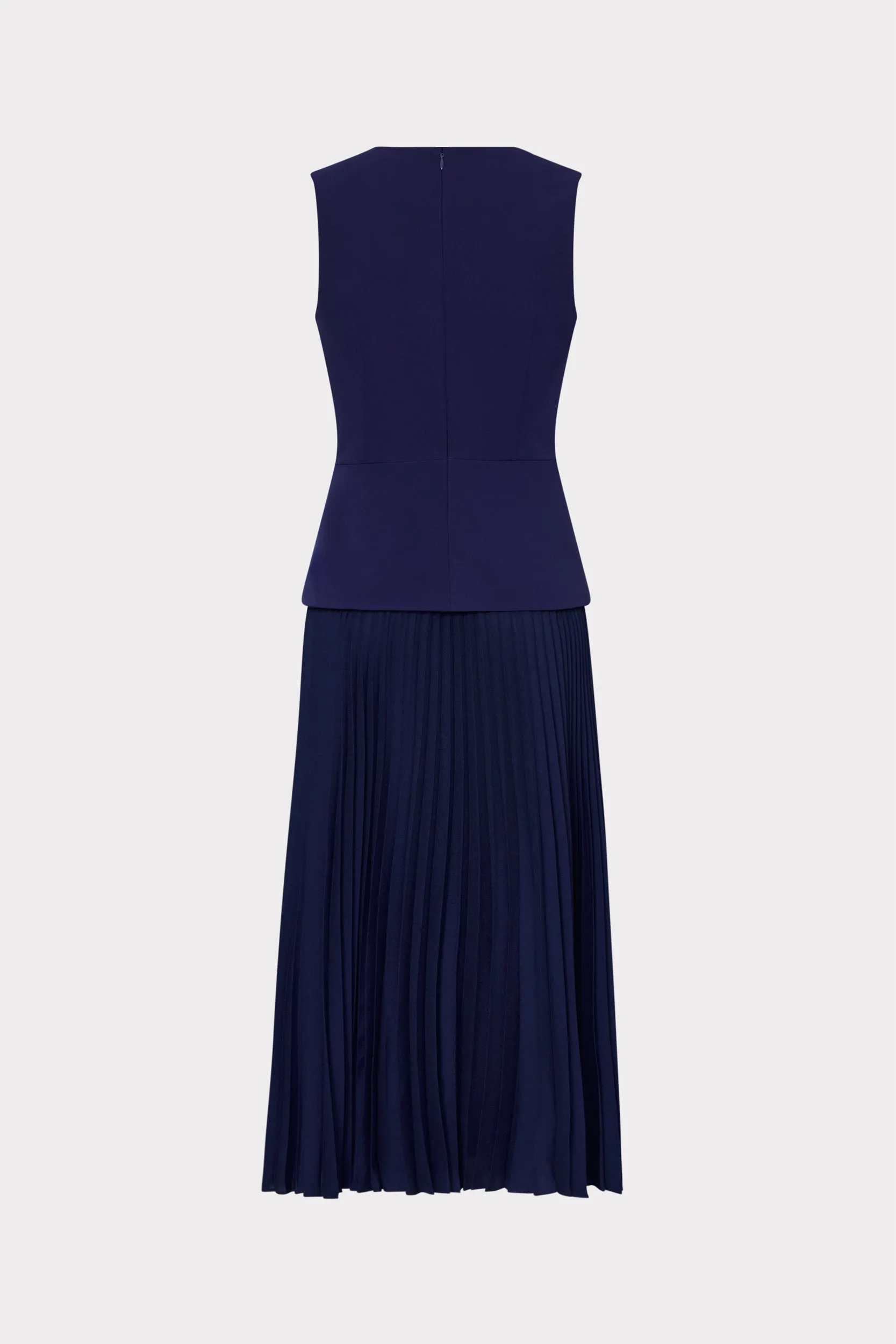 Haddy Pleated Midi Dress sold by Milly product image thumbnail 5