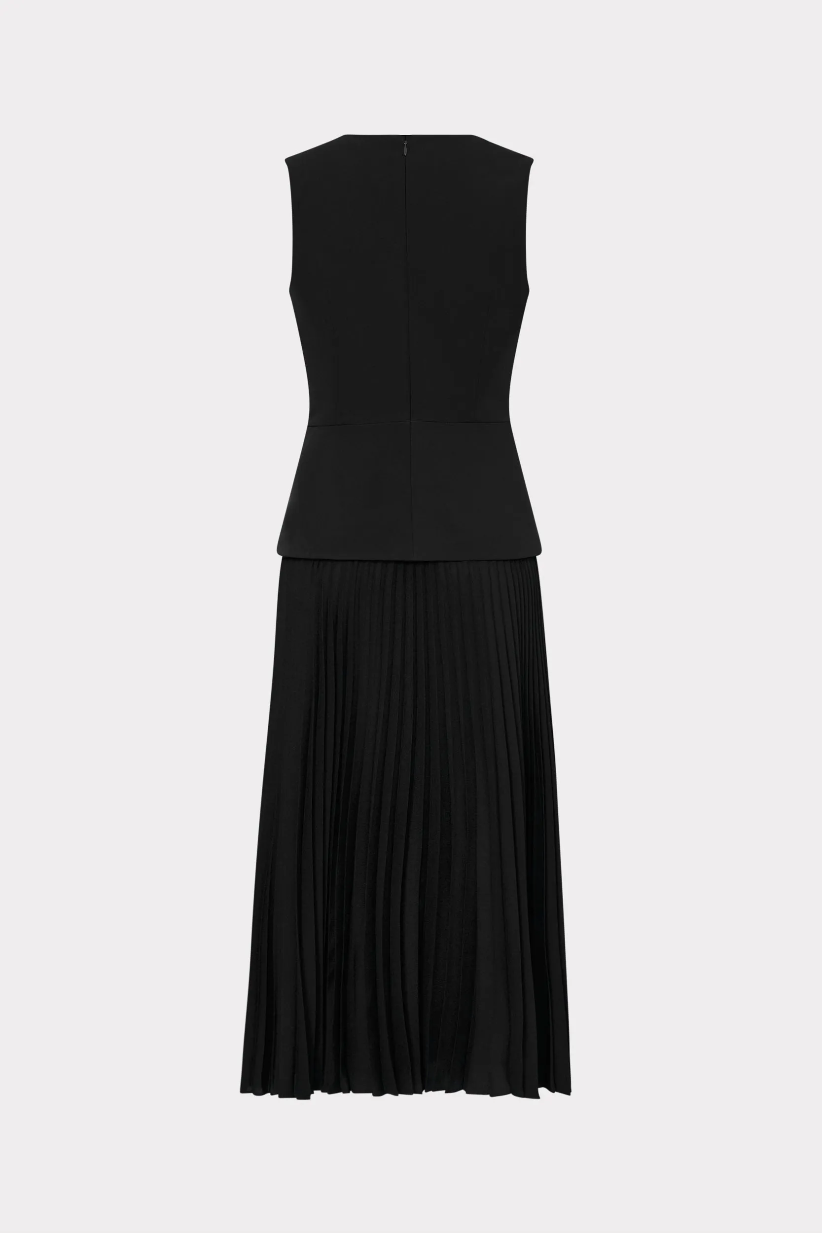 Haddy Pleated Midi Dress sold by Milly product image thumbnail 4
