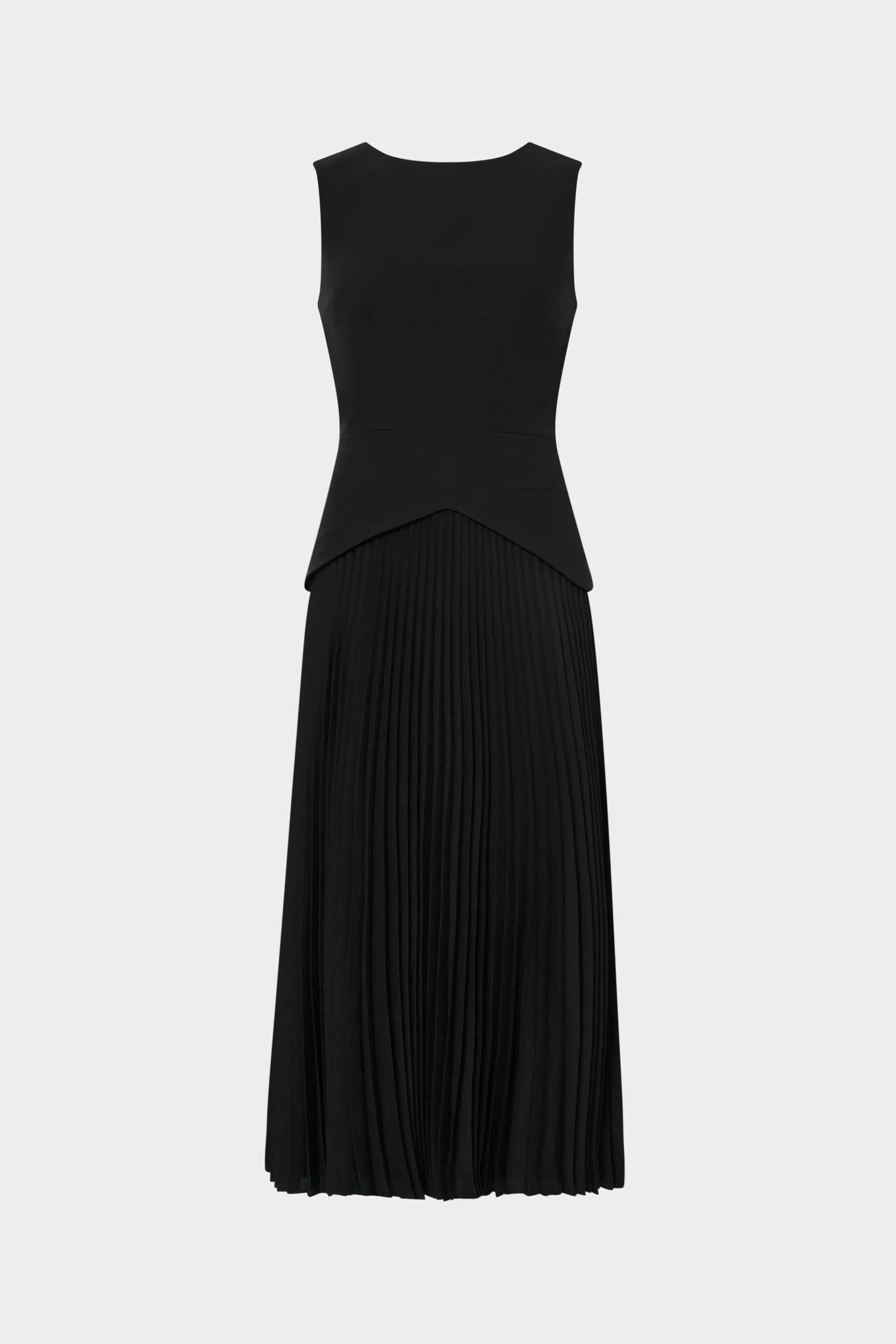 Haddy Pleated Midi Dress sold by Milly