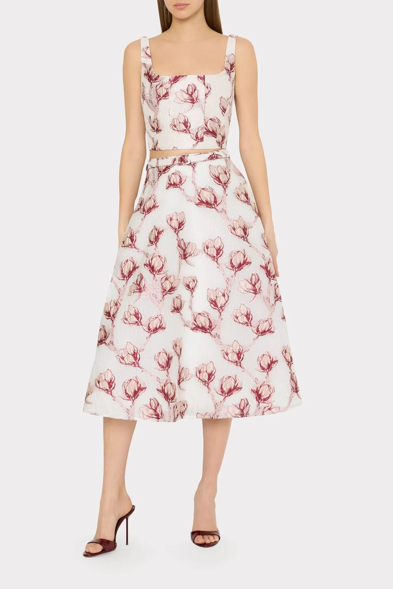 Noella Floral Maxi Skirt sold by Milly product image thumbnail 2