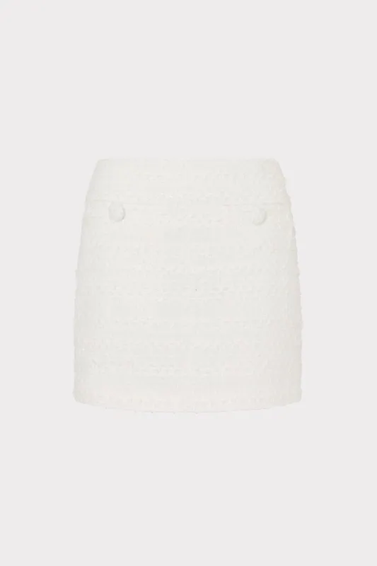 Briar Tweed Mini Skirt sold by Milly
