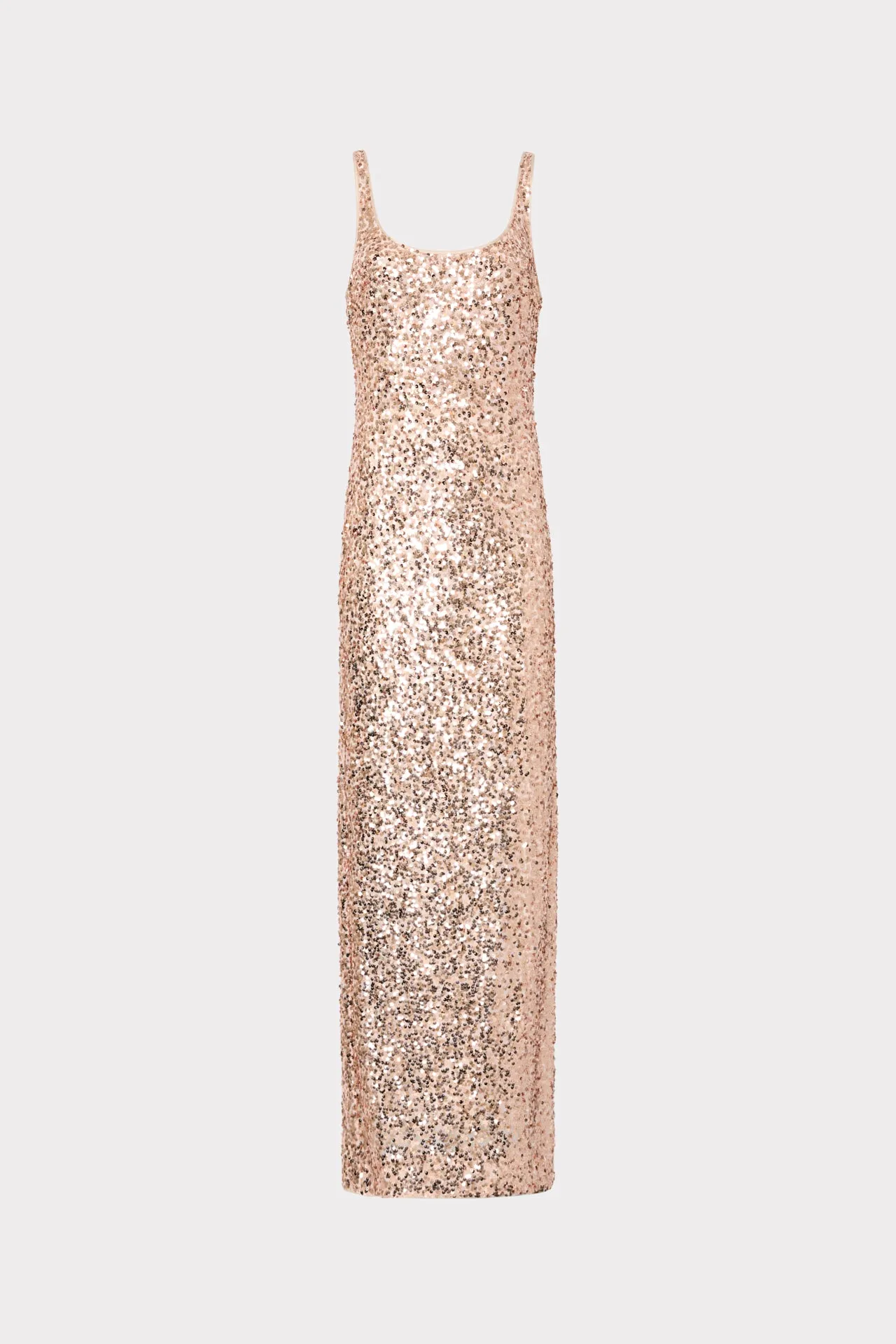 Tatum Stretch Shimmer Sequins Scoop Neck Dress sold by Milly