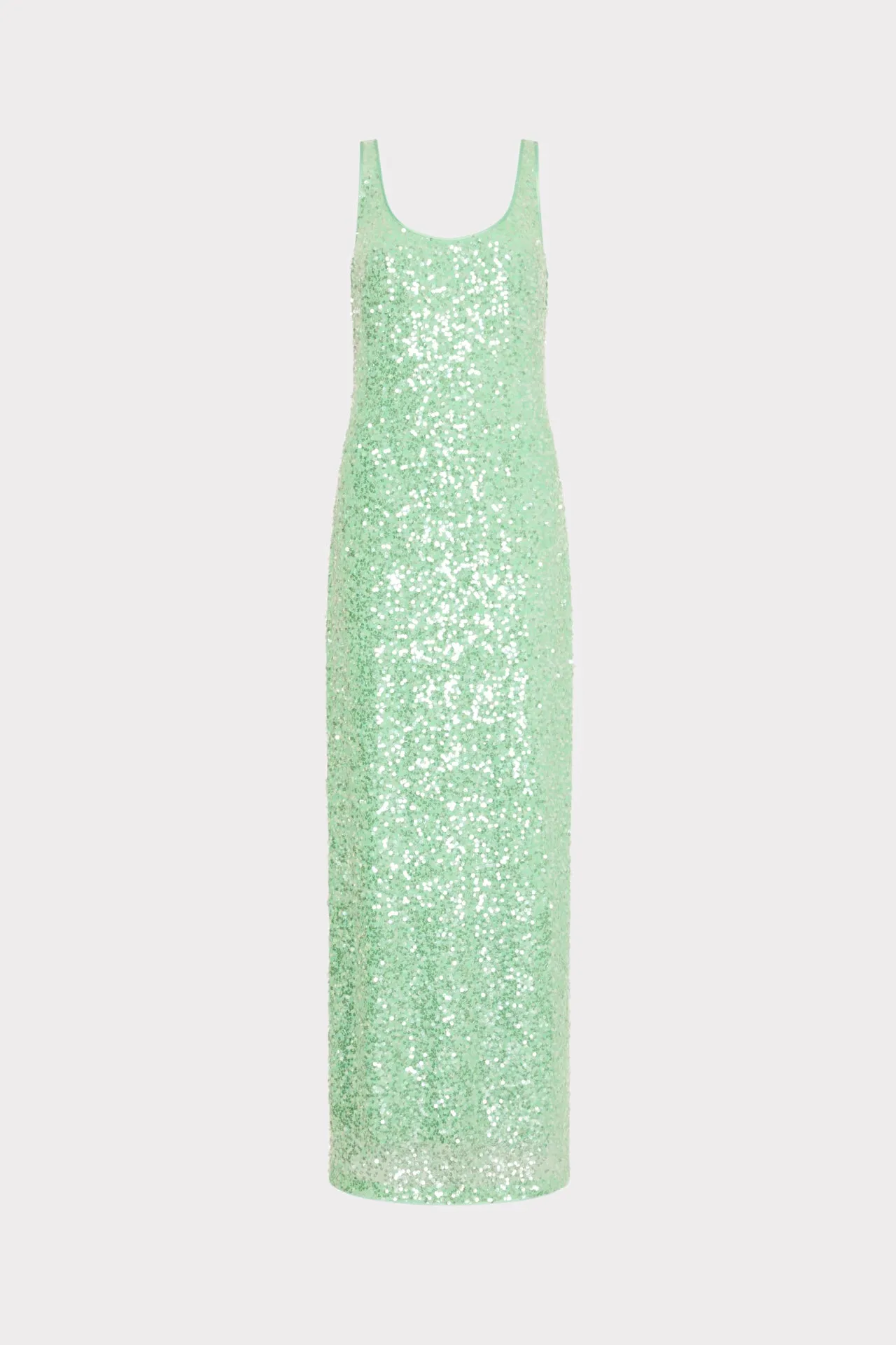 Tatum Stretch Shimmer Sequins Scoop Neck Dress sold by Milly