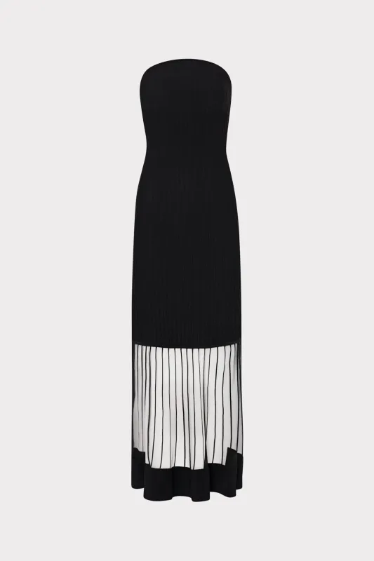 Dani Strapless Midi Dress sold by Milly