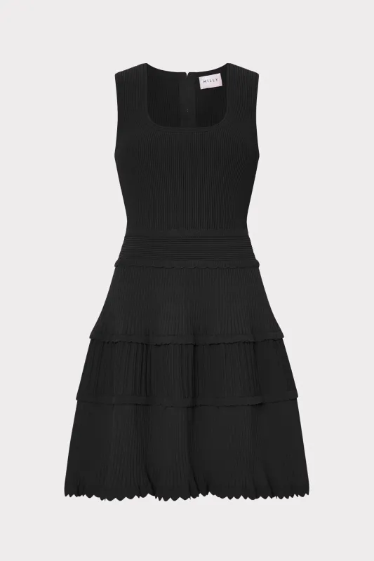 Suri Scallop Mini Dress made by Milly