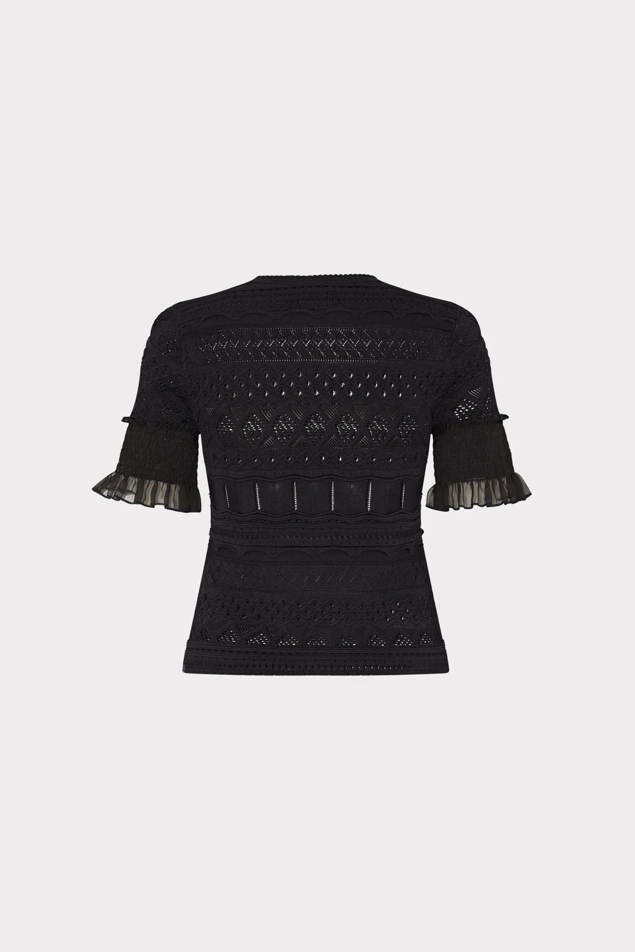 Smocked Finish Pointelle Top sold by Milly product image thumbnail 4