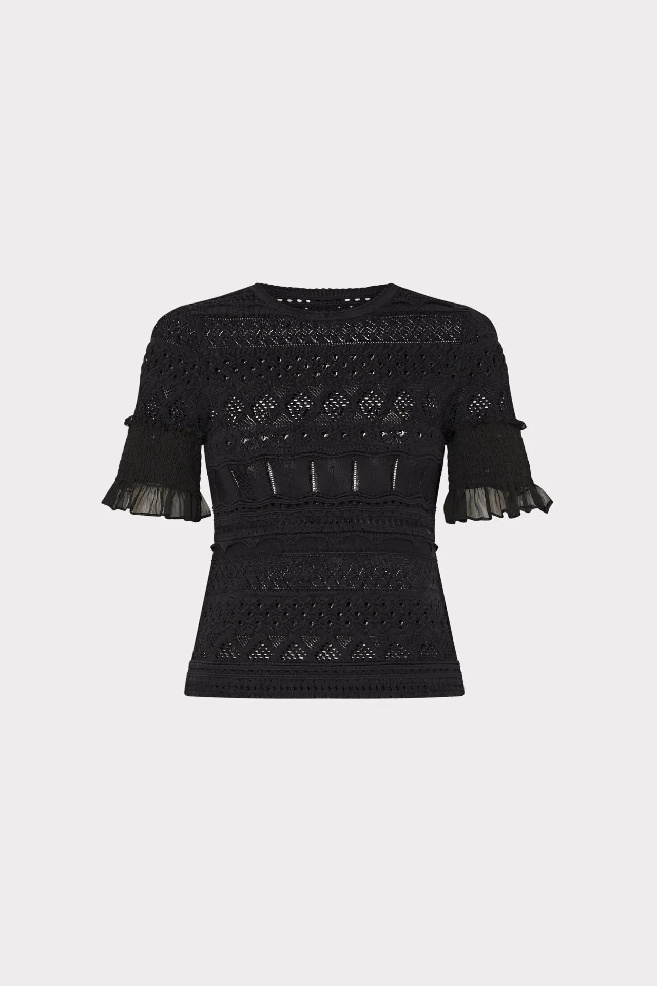 Smocked Finish Pointelle Top sold by Milly