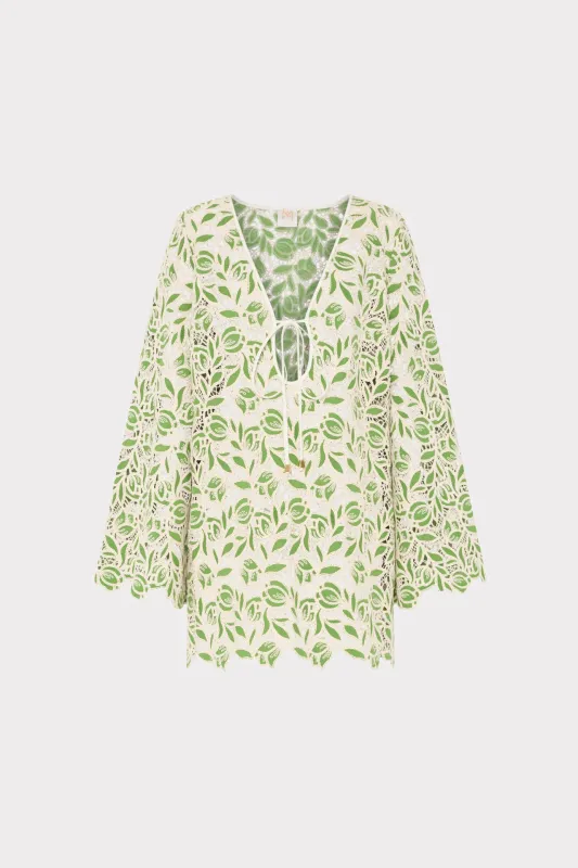 Green Leaf Lace Cover-Up made by Milly