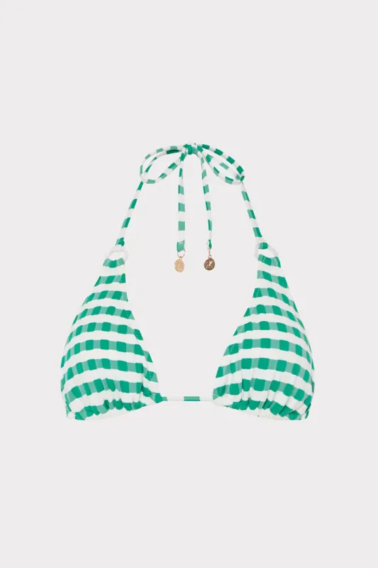 Jacquard Cottage Bikini Top sold by Milly