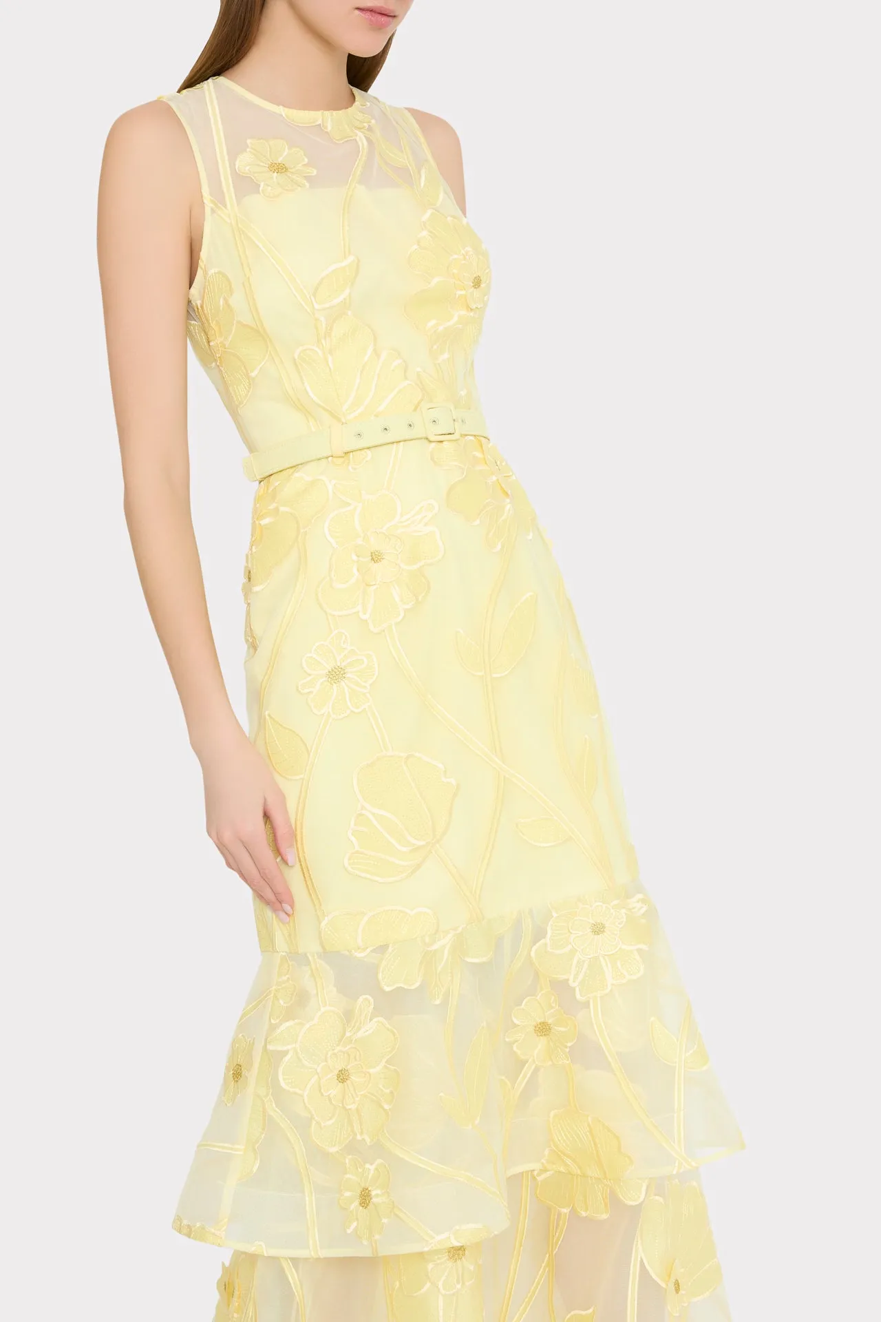 Anna Grand Fleur Dress sold by Milly product image thumbnail 4